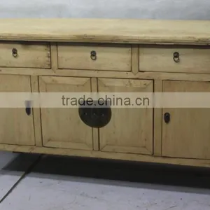Chinese Antique Natural Reclaimed Wood Cabinet thumbnail-5