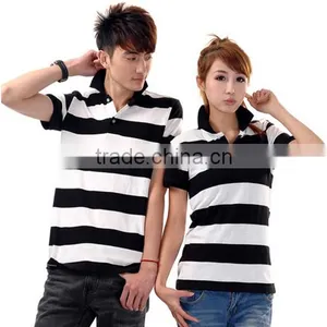 Low Price Cotton Striped Wholesale Polo Shirt for Couple Polo Shirt Import thumbnail-1