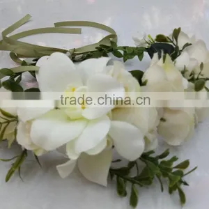 HL016 New Fashion Artificial Flowers Handmade Foam Head Wreath for Wedding Garland Bridal Headdress thumbnail-3