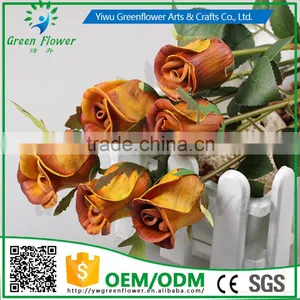 2016 Wholesale PU Latex Artificial Flowers Rose Real Touch Bouquet Weddings Bridal Decorations thumbnail-3