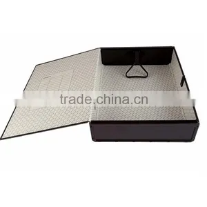 Manufacturing Overlay Multi-function Box File Size A4 FC Simple Black Plastic File Box thumbnail-6