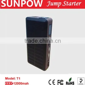 12000mah Solar Charger Pocket Jump Starter Power Bank Solar thumbnail-2