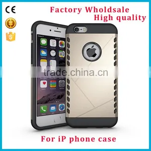 2016 Wholesale Prodcut Fashion 2 in 1 Shockproof Shield Cell Phone Case Mobile Phone Back Cover for IPhone 5 6 6s 6plus thumbnail-1
