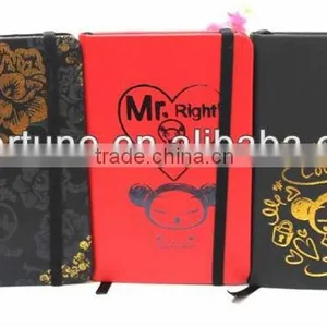 Hardcover PU Leather Notebook,hot Stamping Gold Logo Smooth thumbnail-1