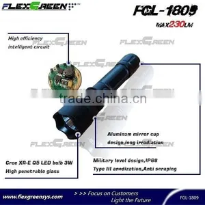 3w Q5 Rechargeable Usb Flashlight thumbnail-3