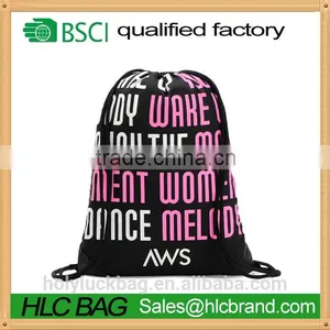 Calico Polyester Customiezed Sport/GYM/daily Drawstring Backpack Bag thumbnail-2