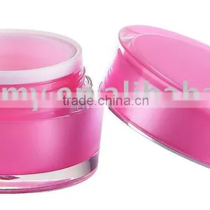 15g/30g/50g Pink Cosmetic Packaging Acrylic Cream Jar thumbnail-1