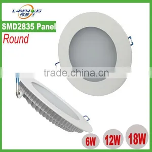 6W 12W 18W Recessed 2835 SMD Round LED Panel Lights thumbnail-1