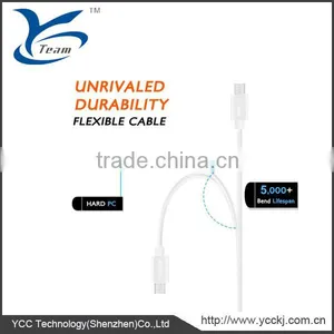 White Color Rapid Charging Cable Micro USB to USB Use for Android, Samsung, HTC, Motorola, Nokia Etc. thumbnail-4