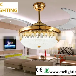 Decorative Ceiling Fan Light With Remote thumbnail-1