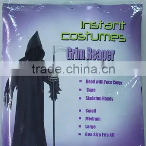 Adult Grim Reaper Costumes Halloween Party Costumes Scary Carnival Dress thumbnail-5