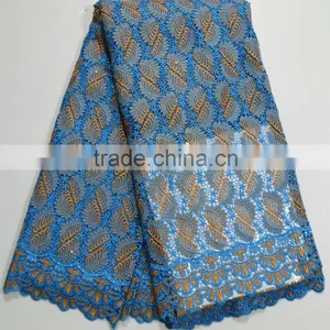 African Lace Fabrics in Turkey African Nigerian Guipure Lace Women Cord Lace for Party Dress thumbnail-3