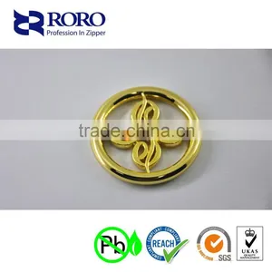 RORO14120907 Gold Round Tag for Bag and Luggage thumbnail-4