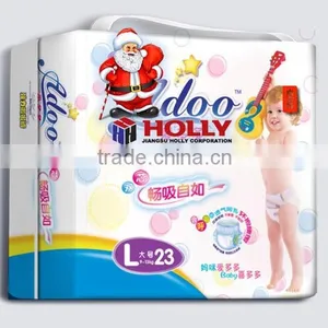 Super Size L Soft Breathable Leak-guard Baby Infant Pull up Diaper Hand Carry Packing Cheap Price OEM ODM Free Sample thumbnail-1