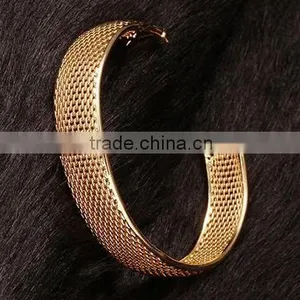 Fashion Cheap 18K Gold Plated Bangles Rose Gold Fake Gold Bangle thumbnail-2