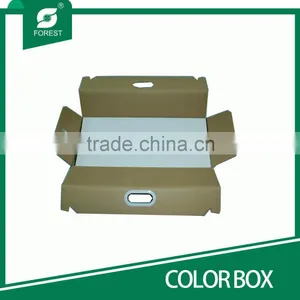 OFFSET PRINTING CUSTOM CORRUGATED COLOR CARTONS FOR PACKAGING FURNITURE WITH HANDLE HOLE thumbnail-3
