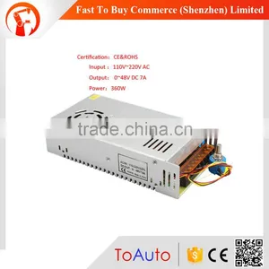 High Quality DC 48 Volt 360w Power Supply Governor for 300W DC Spindle Motor thumbnail-1