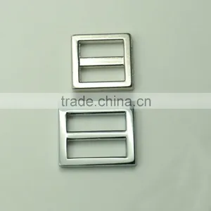 Eco-friendly Custom Color Metal Small Strap Tri-bar Slide for 15mm Strap thumbnail-3