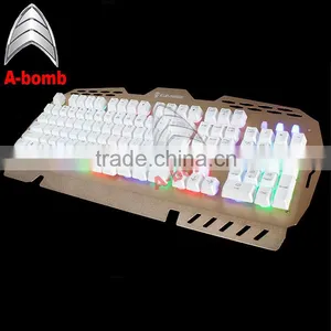 2016 A-bomb Waterproof LED Mechanical Keyboard With Metal Material and ABS thumbnail-5