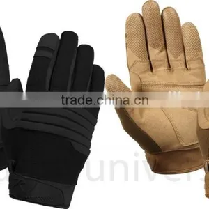 Black Cowhide Split Leather Working Gloves thumbnail-4