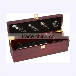 Antique Style Embossed Red MDF Wine Bottle Box thumbnail-3