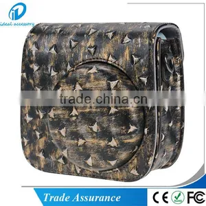 Metallic Style Fujifilm Pu Leather Instax Mini8/Mini8 + Instant Film Camera Case Bag With Removable Bag Strap thumbnail-1