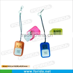Hot Selling Promptional Mini USB 2.0 Micro sd Card Reader thumbnail-1
