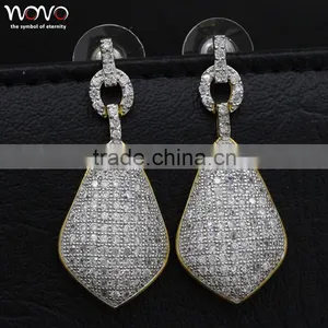 Sparkle Jewelry Women's Gender Sterling Silver Brand Name Fashion Earring With Diamond thumbnail-2