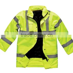 Hi Viz High Vis Visibility Road Traffic Safety Jacket Coat Work Wear EN471 thumbnail-1
