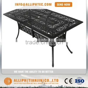 Seven Pieces Dinning Table Set Metallic Furniture Patio Dining Set thumbnail-2