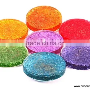 Wholesale Manufacturer of Orgonit Coaster Energy Rainbow Crystal Set | Orgone Agate thumbnail-1