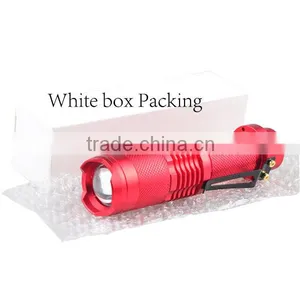 XML T6 LED Zoomable 5 Mode Flashlight Torch Lamp Zoom (Red) thumbnail-6