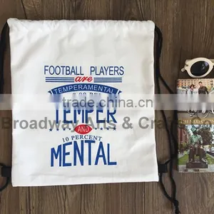 Wholesale Top Quality Custom Printing Canvas Drawstring Bag thumbnail-4