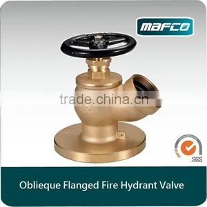 Oblique Fire Hydrant Valves Fire Fighting Marine Hydrant Valves Flanged Pn16 Hydrant Valves thumbnail-1