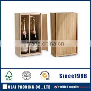 Classic Wooden Wine Holder for 2 Bottles thumbnail-1
