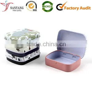 Rectangular Metal Storage Box Waterproof Metal Tin Storage Box for Seed Lunch Gift Supplier's Choice thumbnail-1