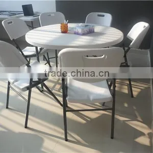 4ft Popular Outodoor Furniture Folding Round Plastic Table for Events Use at Factory Price thumbnail-6