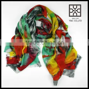 Hot Selling New Design Fashion Lady Merion Wool Scarf Shawl thumbnail-1