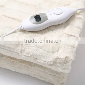 Microfiber Electric Heated Overblanket 130*180CM Full Size, Brushed PV Fur & Non-woven Fabric thumbnail-3