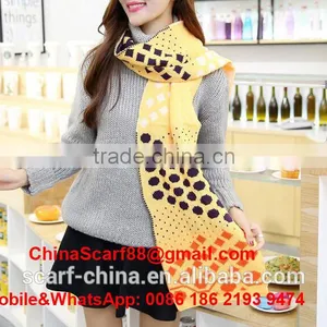 Wholesale Dot Wool Scarf thumbnail-1