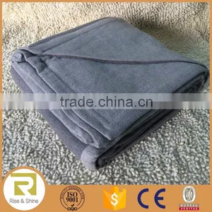 Wholesale 100% Cotton Woven Heringbone Square Throw Blanket Quality Choice thumbnail-1