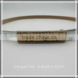 Factory Supply Girl Fashion Silver Skinny Belt thumbnail-1