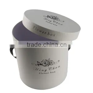 Cylinder Gold Stamping Logo Flower Box (ZJ-60056-5) thumbnail-2