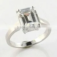 925 Silver Women Solitaire Elegant Ring thumbnail-1