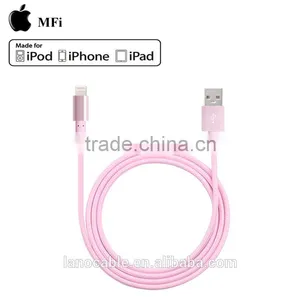 Fast Charg Mfi 8pin to Usb One Color Nylon Braided Cable thumbnail-6