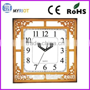 Plastic Square Lacework 18 Inch Wall Clock thumbnail-2
