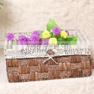 Maize and Water Hyacinth Rattan Basket Recommend Set Of3 thumbnail-1