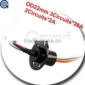 OD 22mm 5 Conductors Electrical Contacts Slip Ring Rotary Joint Slip Ring thumbnail-1