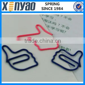 Hight Quality Promotional Gifts Custom Logo Metal Hand Thumb Shape Paper Clips thumbnail-3