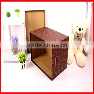 Household Brown Color Bulk Storage Paper Gift Box Wholesale thumbnail-1